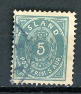 BE-25 Islande N° 6 Oblitéré à 10% De La Cote.   A Saisir !!!. - Used Stamps