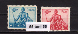 1942  Slovakia HLINKA'S YOUTH Mi-95/96  2v.-MNH - Nuevos