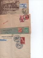 Vieilles Enveloppes 1944  A 1947 Obliterees - Oblitérés