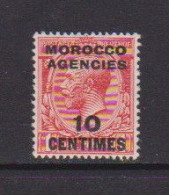 MOROCCO  AGENCIES    1917    10c  On  1d  Red    MH - Postämter In Marokko/Tanger (...-1958)
