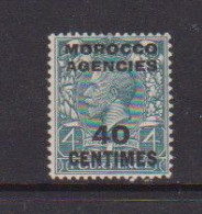 MOROCCO  AGENCIES    1917    40c  On  4d  Slate  Green    MH - Bureaux Au Maroc / Tanger (...-1958)