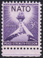 !a! USA Sc# 1008 MNH SINGLE W/ Bottom Margin (a3) - NATO - Ongebruikt