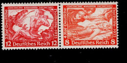 Deutsches Reich  W 55 Wagner MLH Mint Falz * - Carnets & Se-tenant