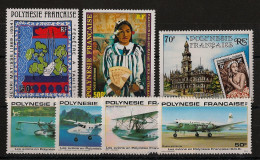 POLYNESIE - Année 1980 - Tous Les "Poste Aérienne" Du PA N°YT. 153 Au N°159 - Neuf Luxe ** / MNH / Postfrisch - Annate Complete