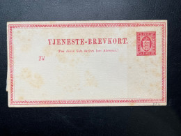 ENTIER POSTAL DANEMARK / NEUF / 8 ORE / TJENESTE BREVKORT - Entiers Postaux