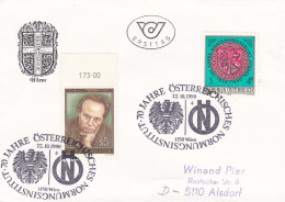 70 Jahre Osterriechisches Normungsinstitut Wien, 1990 - Covers & Documents