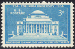 !a! USA Sc# 1029 MNH SINGLE (a1) - Columbia University - Neufs