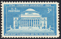 !a! USA Sc# 1029 MNH SINGLE (a2) - Columbia University - Ungebraucht