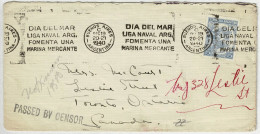 Argentinien / Argentina 1940, Brief Buenos Aires - Toronton (Kanada), Zensur / Passed By Censor, Dia De Mar, Marina - Cartas & Documentos