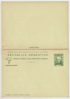 Argentinien / Argentina, Ganzsachen-Karte/Tarjeta Postal Con Respuesta Pagada Guillermo Brown - Interi Postali