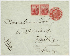 Argentinien / Argentina 1905, Ganzsachen-Brief / Stationery Buenos Aires - Zürich (Schweiz) - Entiers Postaux