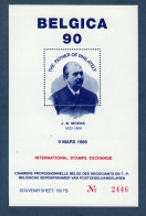 Belgique, België, **, Belgica 90, Feuillet Pour Le Financement De La Manifestation, J.B. Moens, - Cartoline Commemorative - Emissioni Congiunte [HK]