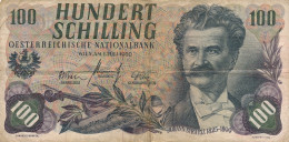 100 HUNDERT SCHILLING  1960  GEBRUIKTE STAAT       2 SCANS - Austria