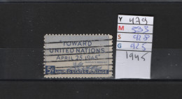 PRIX FIXE Obl 479 YT 533 MIC 928 SCO 925 GIB Conférence à San Francisco Toward United Nations 1945 Etats Unis 58A/04 - Gebraucht