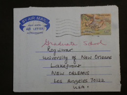 DI 17 MALAYSIA    BELLE AIR LETTER  RARE   1981  A  LAKEFRONT USA   ++AFF. INTERESSANT+++ - Malaysia (1964-...)