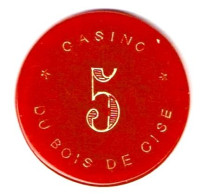 LE BOIS DE CISE - AULT - ONIVAL. Rare Jeton Du Casino Du Bois De Cise ! Diamètre 32mm. - Bois-de-Cise