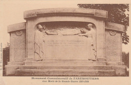 77 - Faremoutiers  -  Monument Aux Morts 1914-18 - Faremoutiers