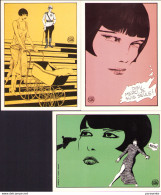 CREPAX : 2 Cartes Postales Editions AEDENA En 1985 - Tarjetas Postales