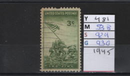 PRIX FIXE Obl 481 YT 538 MIC 929 SCO 930 GIB Prise D'Ivo Jima 1945 Etats Unis 58A/04 - Used Stamps