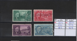 PRIX FIXE Obl 482 A 485 YT 534 A 537 MIC 930 A 933 SCO 926 A 929 GIB Théodore Roosevelt 1945 1946 Etats Unis 58A/04 - Usati