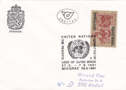 United Nations - The Peaceful Usess Of Outer Space, Graz - 1991 - Covers & Documents