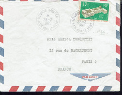 Polynésie Française. Affranchissement à 17 F Sur Enveloppe De Uturoa-Raiatea Du 25-2-1970 à Destination De Paris. - Lettres & Documents