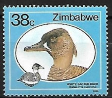 Zimbabwe - MNH ** 1988 :  White-backed Duck  -  Thalassornis Leuconotus - Entenvögel