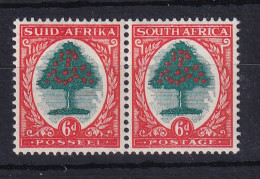 South Africa: 1933/48   Orange Tree    SG61c    6d   Green & Vermilion  [Die II]     MH Pair - Ongebruikt