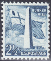 !a! USA Sc# 1034 MNH SINGLE (a2) - Bunker Hill - Neufs