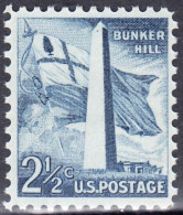 !a! USA Sc# 1034 MNH SINGLE (a3) - Bunker Hill - Ungebraucht