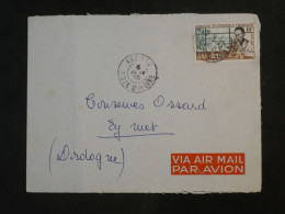 DI 18 AOF  NIGER   BELLE LETTRE  1956 PETIT BUREAU ABOISSEAU   A EYMET +AFF. INTERESSANT+++ - Cartas & Documentos