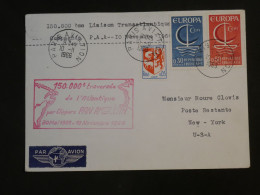 DI 18 FRANCE   BELLE LETTRE  1966 PAN AMERICAN PARIS A  NEW YORK USA  +AFF. INTERESSANT+++ - 1960-.... Lettres & Documents