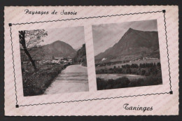 Timbre 957 12 F. Figaro Sur CPSM 1954 Paysages De Savoie Taninges 74 Haute Savoie - Taninges