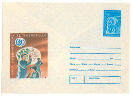 IP 85 - 70 MICROSCOPE, International Year Of Youth, Romania - Stationery - Unused - 1985 - UNICEF