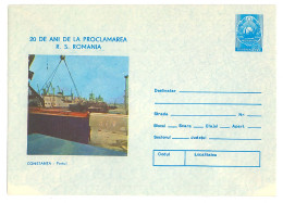 IP 85 - 54 Harbor And Ships, Constanta, Romania - Stationery - Unused - 1985 - Other (Sea)