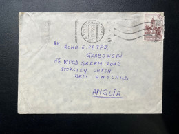 ENVELOPPE ROUMANIE TIMISOARA 1982 POUR STOPSLEY LUTON GB - Cartas & Documentos