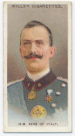 CT 8 - 31 ITALY, King Of Italy Victor EMMANUEL III, Allied Army Leader - Old Wills's Cigarettes - 68/35 Mm - Wills