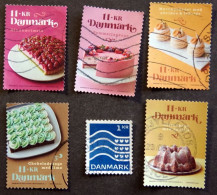 Denmark 2021 Gastronomy. Cakes Minr.2027-31+1973 (lot G 1445 ) - Used Stamps