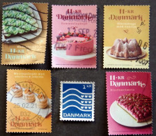 Denmark 2021 Gastronomy. Cakes Minr.2027-31+1973 (lot G 1421 ) - Used Stamps