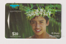 COOK ISLANDS - Head Garland GPT Magnetic Phonecard - Isole Cook