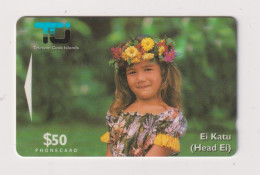 COOK ISLANDS - Head Garland GPT Magnetic Phonecard - Islas Cook