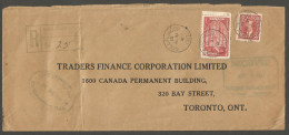 1941 Registered Cover 13c Mufti RPO CDS Collingwood Ontario To Toronto - Postal History