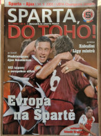 Programme AC Sparta Praha - Ajax Amsterdam - 14.09.05 - UEFA Champions League - Football Soccer Fussball Calcio Programm - Books