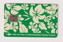 FRENCH POLYNESIA - Flowers  Chip Phonecard - Polynésie Française