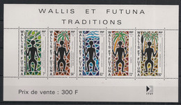 WALLIS ET FUTUNA - 1991 - Bloc Feuillet BF N°YT. 5 - Traditions - Neuf Luxe ** / MNH / Postfrisch - Blocks & Sheetlets