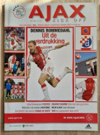 Programme Ajax Amsterdam - Dinamo Zagreb - 04.10.07 - UEFA Cup - Football Soccer Fussball Calcio Programm - Libri