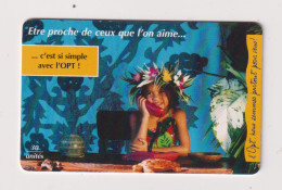 FRENCH POLYNESIA - Girl On Phone  Chip Phonecard - Polinesia Francese