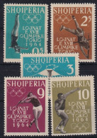 ALBANIA 1962 - MNH - Mi 657-661A - Albanien