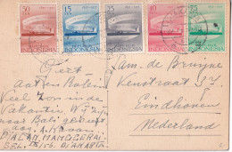 1957 PPC SET POST & TELEGRAPH To HOLLAND - Indonésie