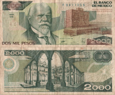 Mexico / 2.000 Pesos / 1989 / P-86(c) / VF - México